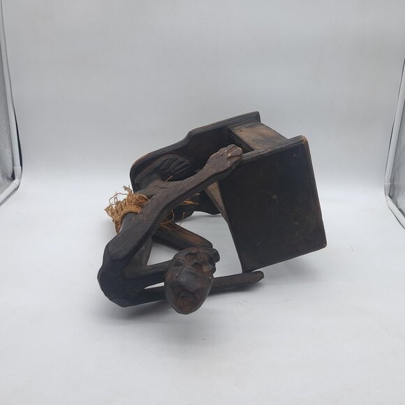 Asmat Papua New Guinea Wooden Statue CD Rack - Picture 6 of 10